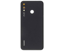 Hátlap Huawei P20 lite ragasztóval akkufedél (kamera plexi) fekete 